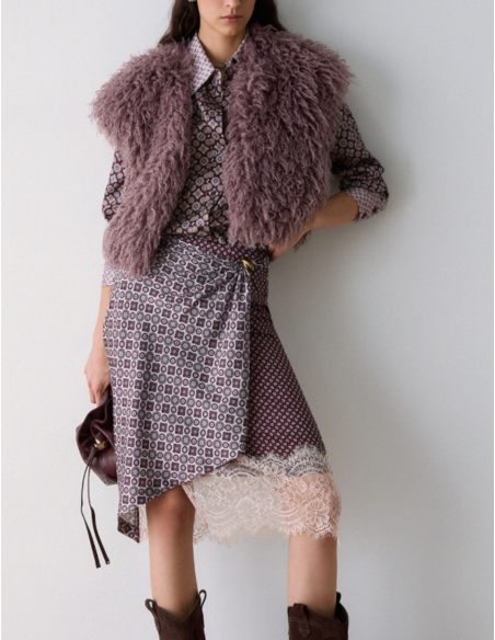 Liu Jo gilet sans manches teddy femme chic