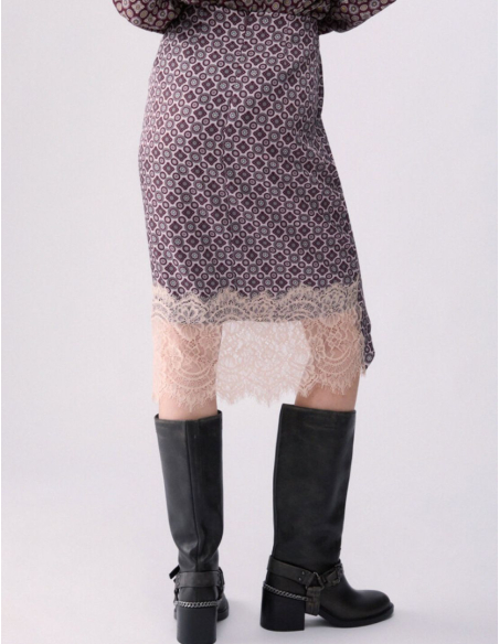 Liu Jo jupe midi dentelle femme mode italienne