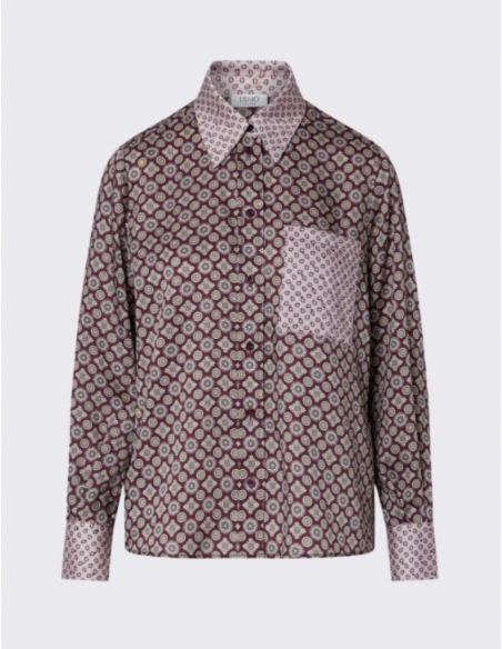 Liu Jo printed twill shirt women luxury