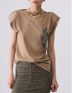 Liu Jo top manches courtes femme détails brodés 2