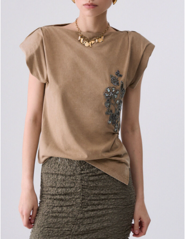 Liu Jo short sleeve jersey top elegant style