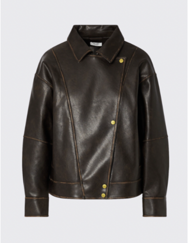 Liu Jo oversized coated bomber jacket women
