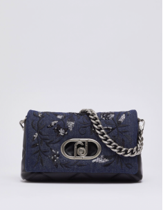 Liu Jo LaPuffy embroidered denim bag women luxury