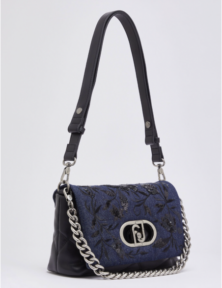 Liu Jo sac matelassé denim broderies brillantes femme