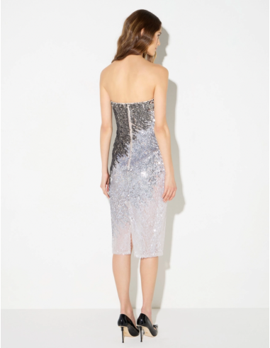 Elisabetta Franchi robe élégante tulle scintillant
