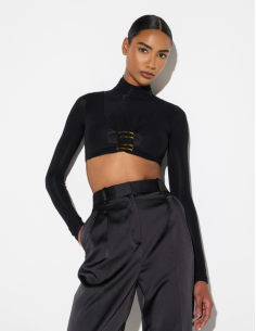 Elisabetta Franchi jersey bodysuit women jewel logo 2