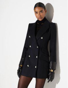 Elisabetta Franchi double crepe coat women luxury 2