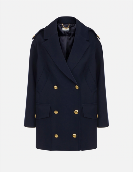 Elisabetta Franchi scuba peacoat women luxury