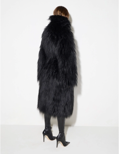 Elisabetta Franchi Italian designer faux fur coat