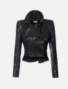 Elisabetta Franchi scale leather jacket women luxury