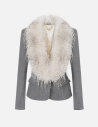 Elisabetta Franchi wool jacket faux fur collar women