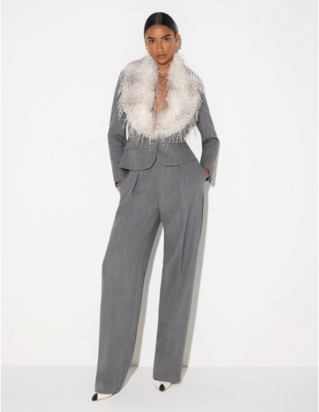 Elisabetta Franchi veste col fausse fourrure chic femme