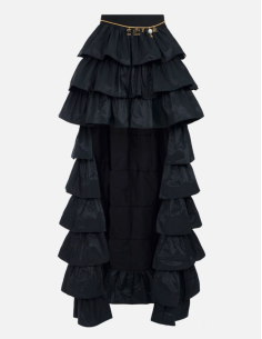 Elisabetta Franchi jupe voile taffetas femme luxe