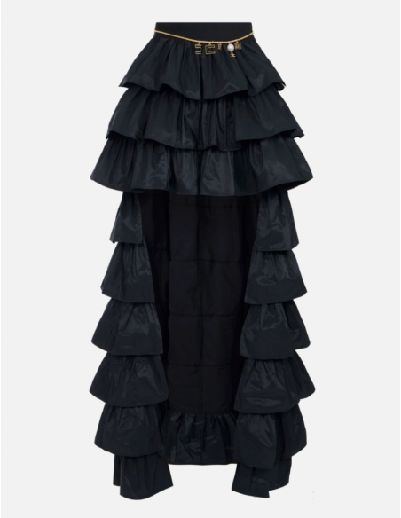 Elisabetta Franchi taffeta voile skirt women luxury