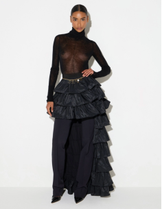 Elisabetta Franchi jupe voile taffetas femme luxe 2