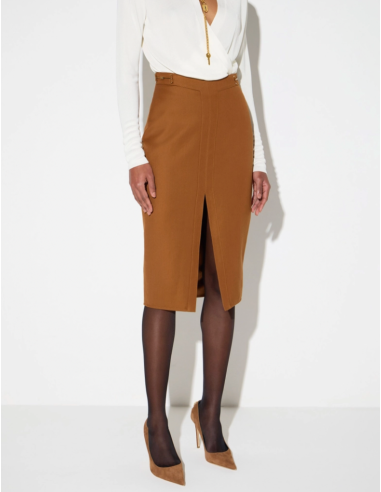 Elisabetta Franchi jupe taille haute femme chic italienne
