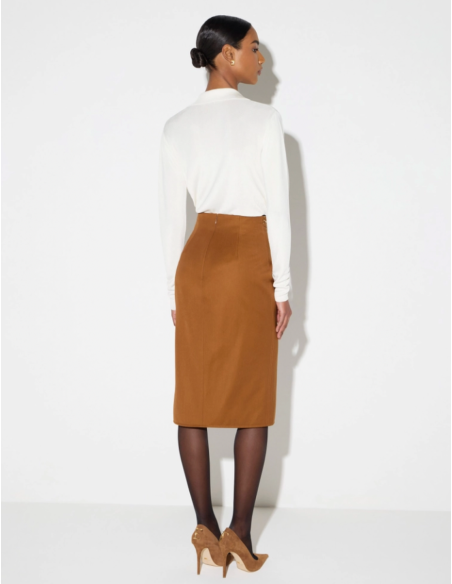 Elisabetta Franchi jupe fendue devant style couture