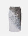 Elisabetta Franchi metallic tulle skirt women luxury