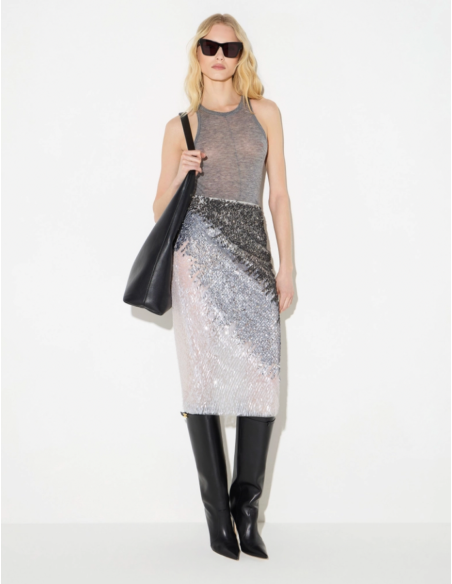 Elisabetta Franchi shiny tulle skirt elegant women