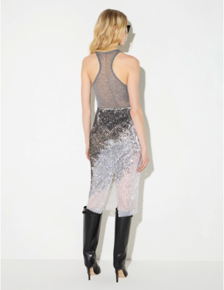 Elisabetta Franchi sheer tulle skirt women fashion
