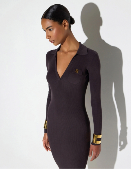 Elisabetta Franchi robe maille femme style couture italien