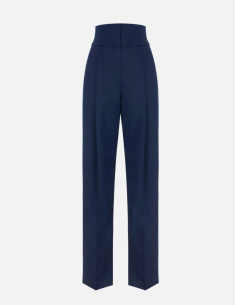 Elisabetta Franchi high waist gabardine trousers
