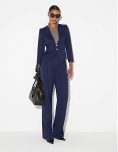 Elisabetta Franchi high waist gabardine trousers 2