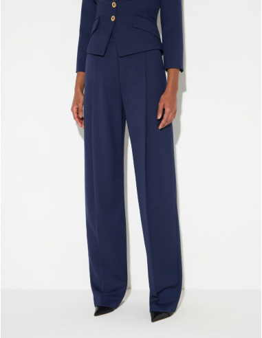 Elisabetta Franchi wide leg trousers with front pleats