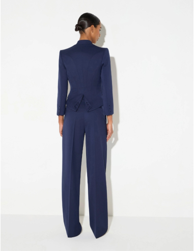 Elisabetta Franchi Italian designer wool blend trousers