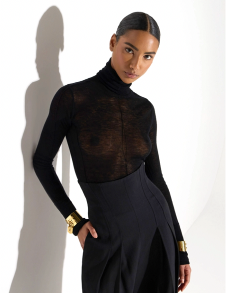Elisabetta Franchi pull maille côtelée femme élégante