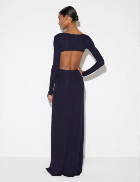 Elisabetta Franchi slit crepe dress women premium