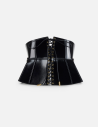 Elisabetta Franchi ceinture bustier cuir femme luxe