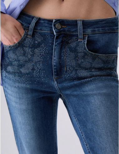 Liu Jo pantalon denim bootcut femme chic