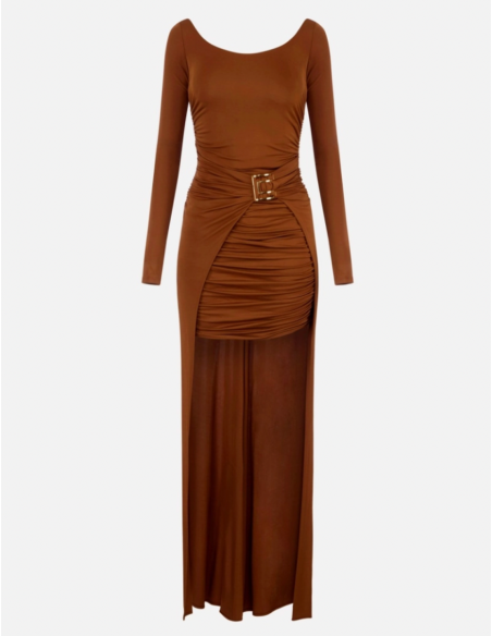 Elisabetta Franchi robe Red Carpet jersey crêpe femme luxe