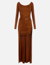Elisabetta Franchi robe Red Carpet jersey crêpe femme luxe