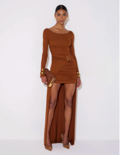 Elisabetta Franchi robe Red Carpet jersey crêpe femme luxe 2
