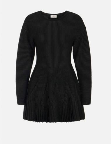 Elisabetta Franchi robe tricot avec ruches femme luxe
