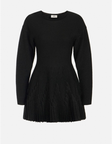 Elisabetta Franchi robe tricot avec ruches femme luxe