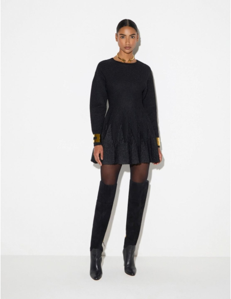 Elisabetta Franchi robe courte tricotée style couture italien