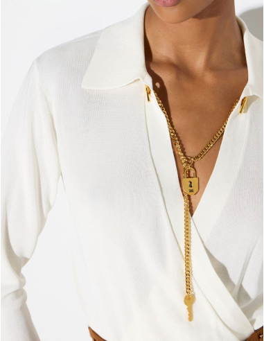 Elisabetta Franchi long sleeve designer bodysuit luxury