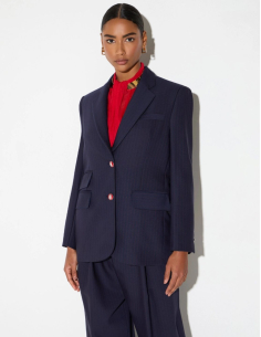 Elisabetta Franchi blazer rayé laine femme luxe 2