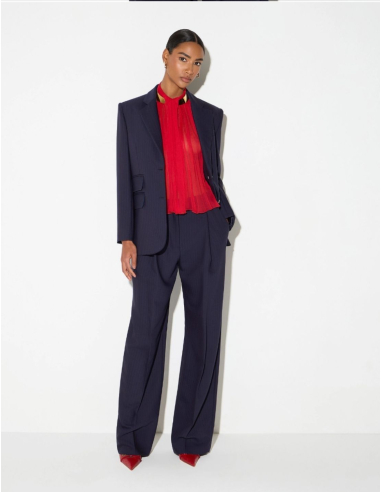 Elisabetta Franchi oversized pinstripe blazer women