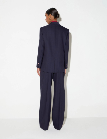 Elisabetta Franchi Italian designer pinstripe jacket