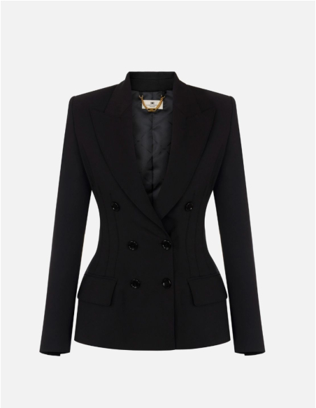 Elisabetta Franchi lightweight crepe blazer women