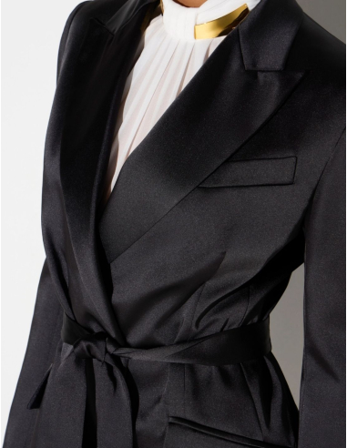 Elisabetta Franchi regular fit satin blazer women