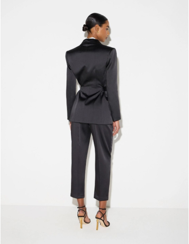 Elisabetta Franchi Italian designer satin blazer