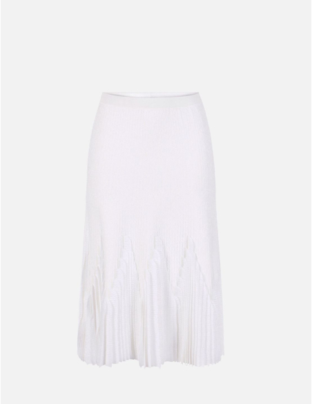Elisabetta Franchi jupe en tricot avec ruches femme