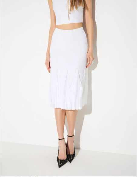 Elisabetta Franchi jupe ajustée en maille femme luxe