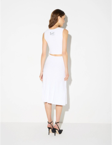 Elisabetta Franchi jupe mi-longue en tricot femme
