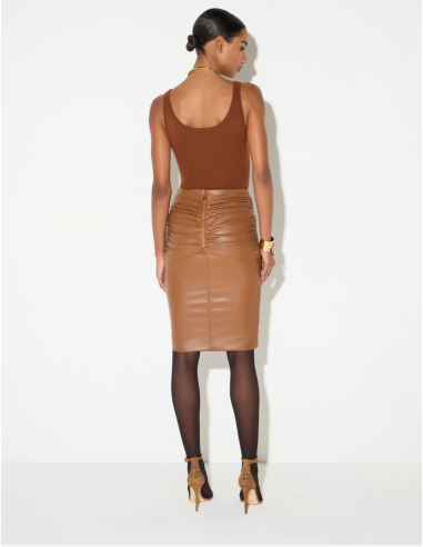 Elisabetta Franchi midi skirt with back zip